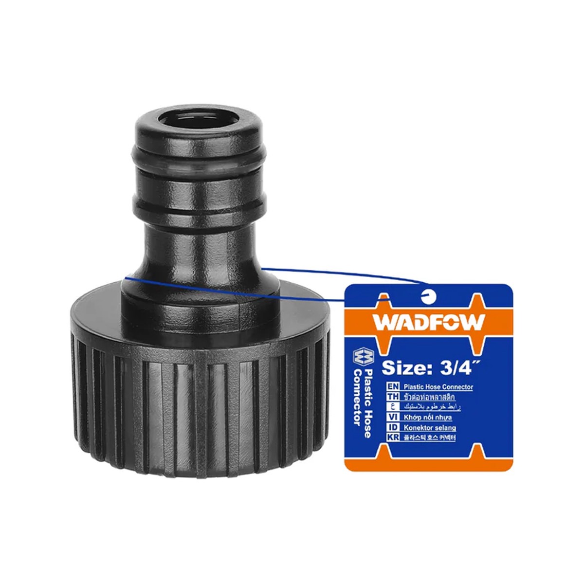 Wadfow WQC8E34 Plastic Hose Connector 3/4"