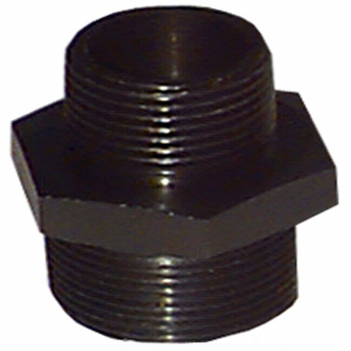 1-1/4 x 3/4" BSP Black Steel Reducing Nipple 32mm x 20mm