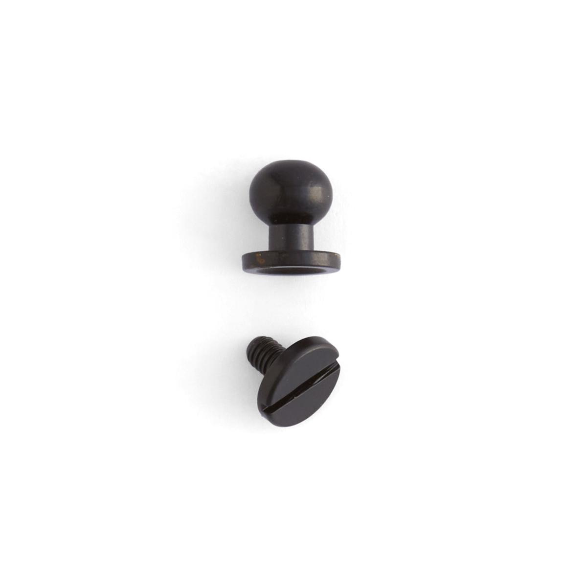 Button Stud 10 Pack - Black Plate | 9/32" (7 mm)
