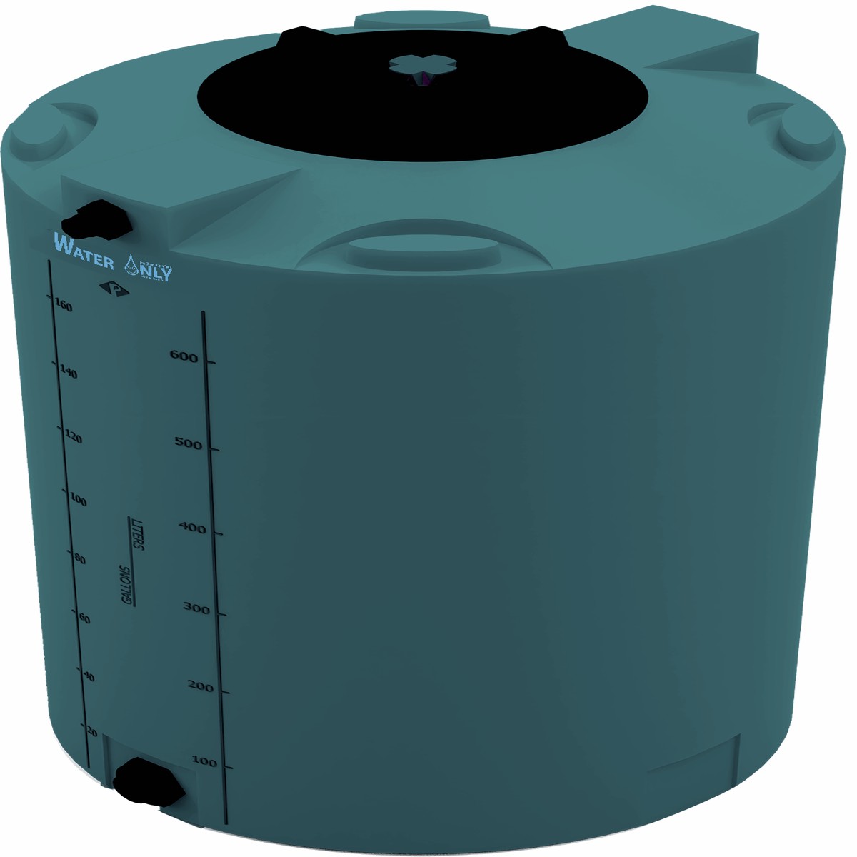 Peabody Engineering 01-35368BH 175 Gal ProChem Potable Water Tank Twist Lid Green LPE