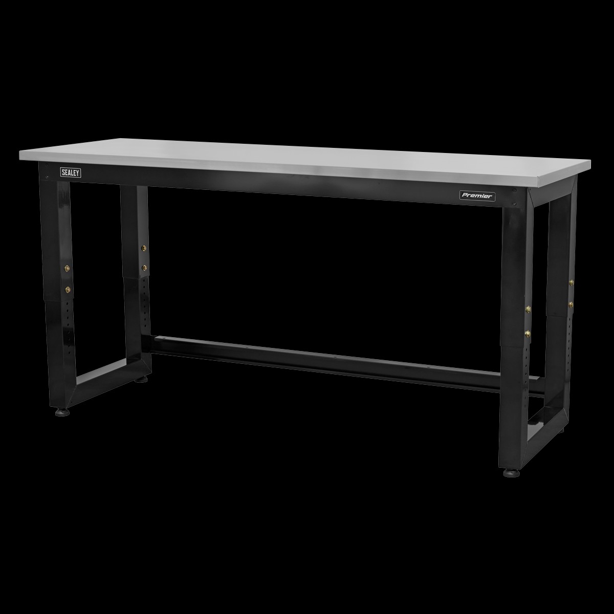 Sealey APMS23 1830mm Heavy-Duty Steel Adjustable Workbench with Stainless Steel Worktop