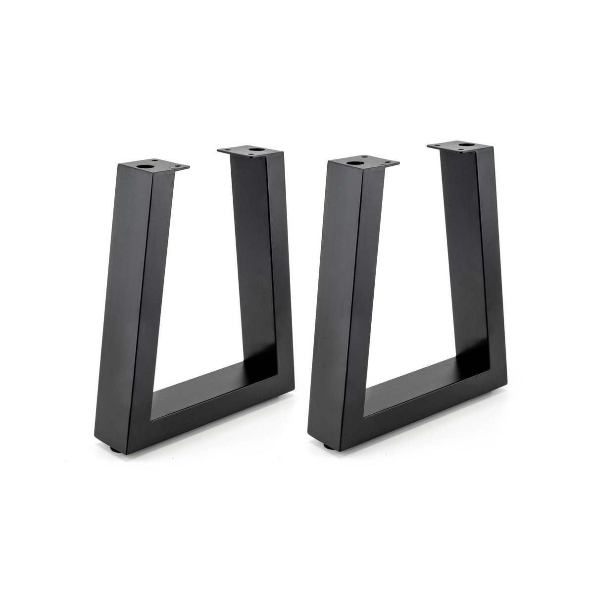 16-18 (410 mm) Adjustable Tapered Bench Legs Matte Black P 1 Pair