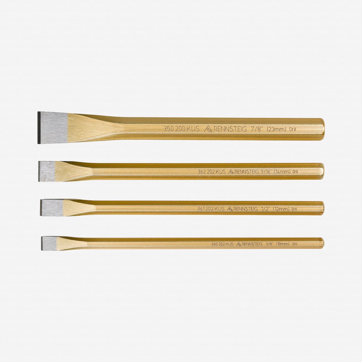 Rennsteig Cold Chisel Set, 4 Pieces