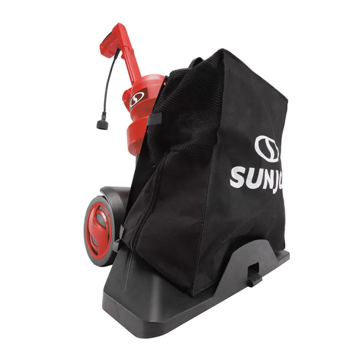 Sun Joe SBJ803E-RED-RM 14-Amp Electric 3-in-1 Walk Behind Outdoor VacuumBlowerMulcher (Red) (Certified Refurbished)