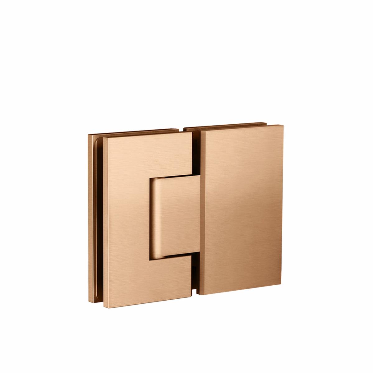 Meir Glass To Glass Shower Door Hinge Lustre Bronze