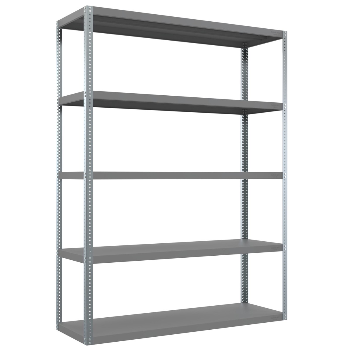 Durham Heavy Duty Shelving, 5 Shelves, 72 x 24 x 96