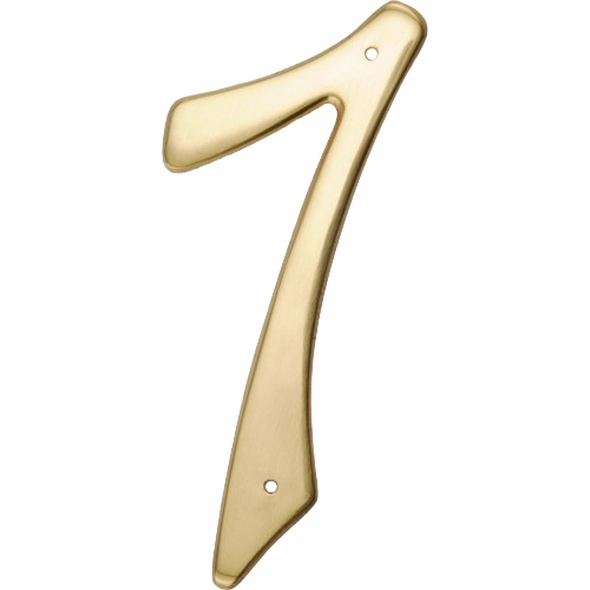 Hillman 4-In Nail-On Brass House Number 7