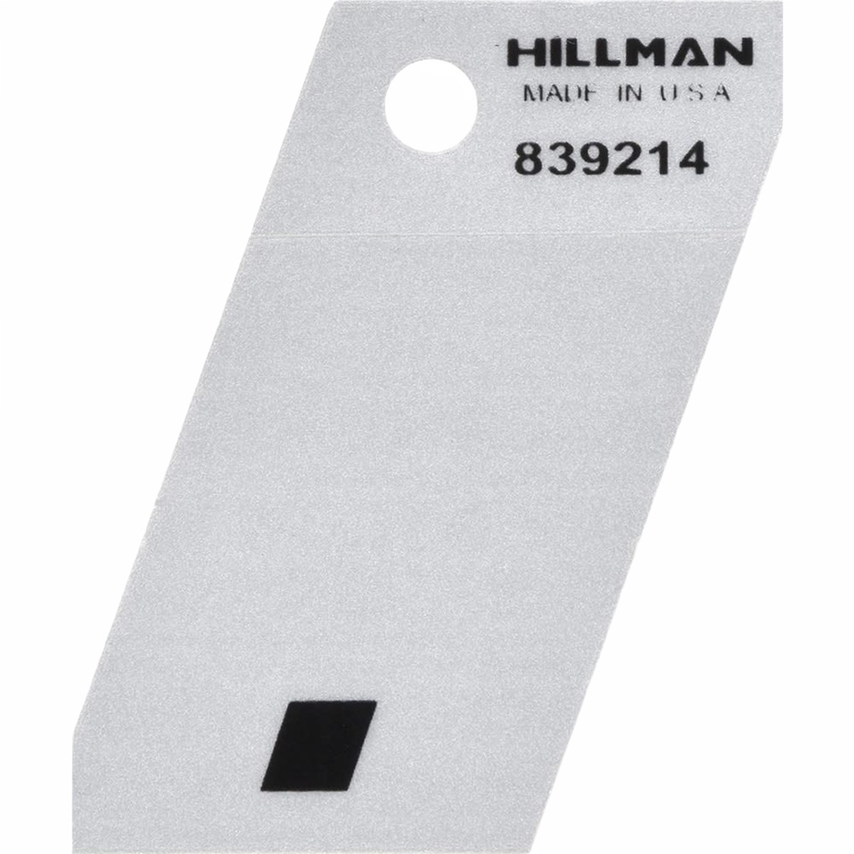 Hillman 1-12 Black Silver Reflective Period () Sticker