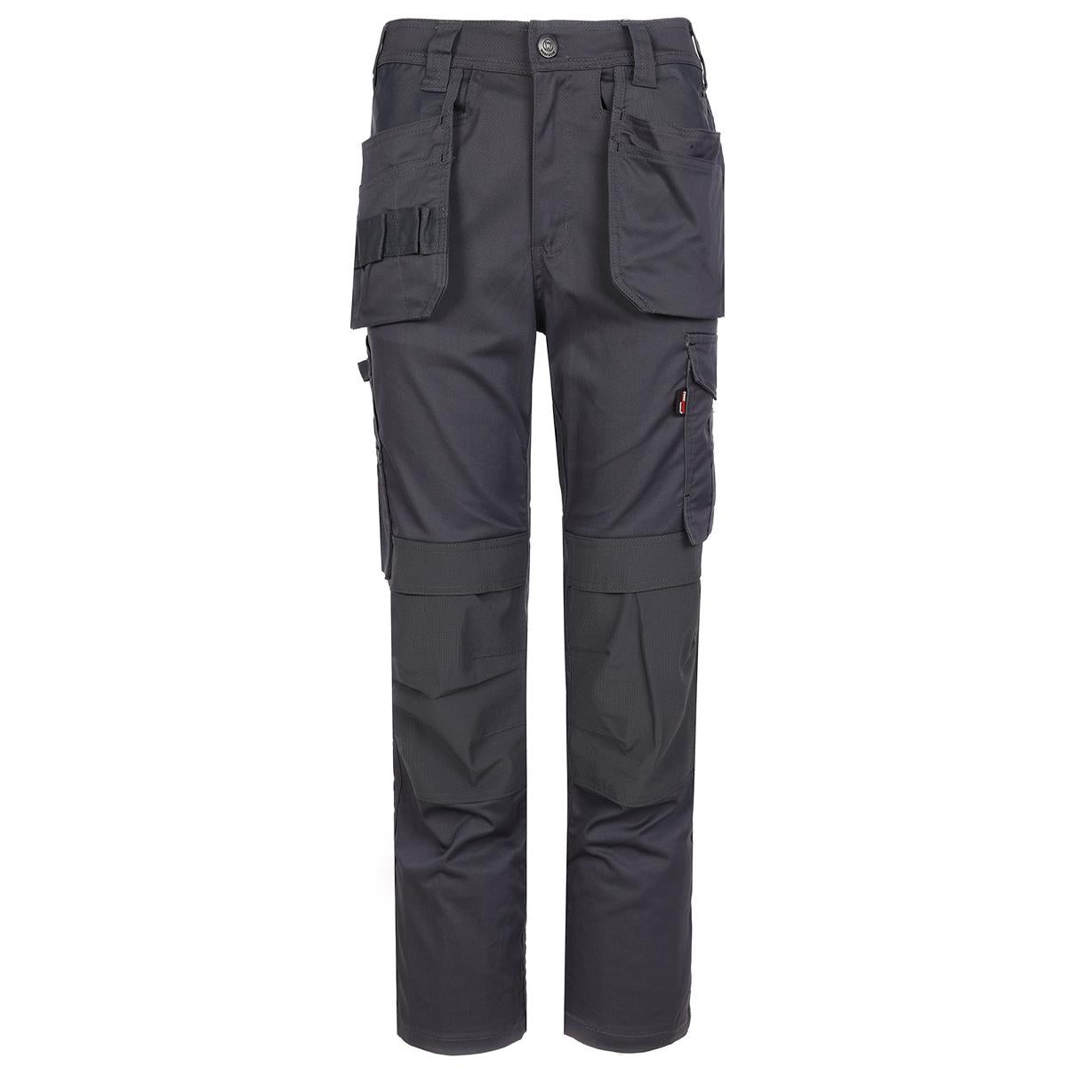 TuffStuff 715 4-Way Stretch Proflex Work Trousers Grey - L30" Leg 32" Waist