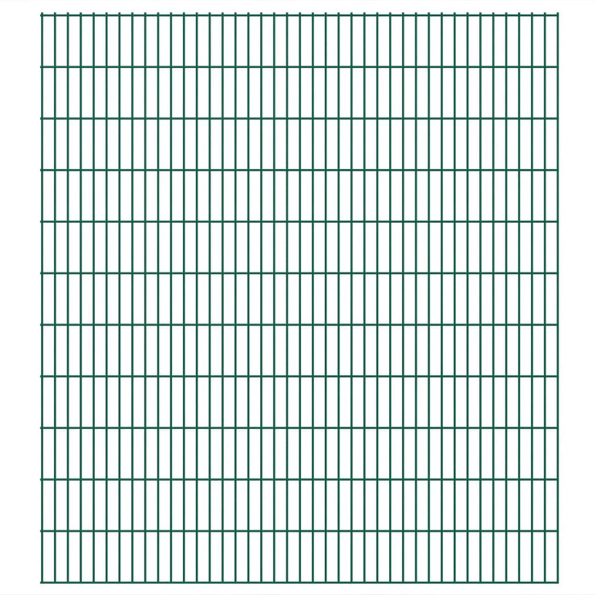Berkfield 2D Garden Fence Panels 2.008x2.23 m 40 m (Total Length) Green