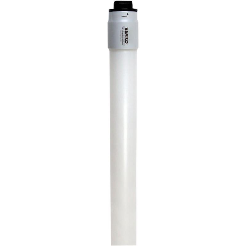 Satco 110W Equivalent 96 in. Natural Light T8 Recessed Double Contact LED Tube Light Bulb (10-Pack)