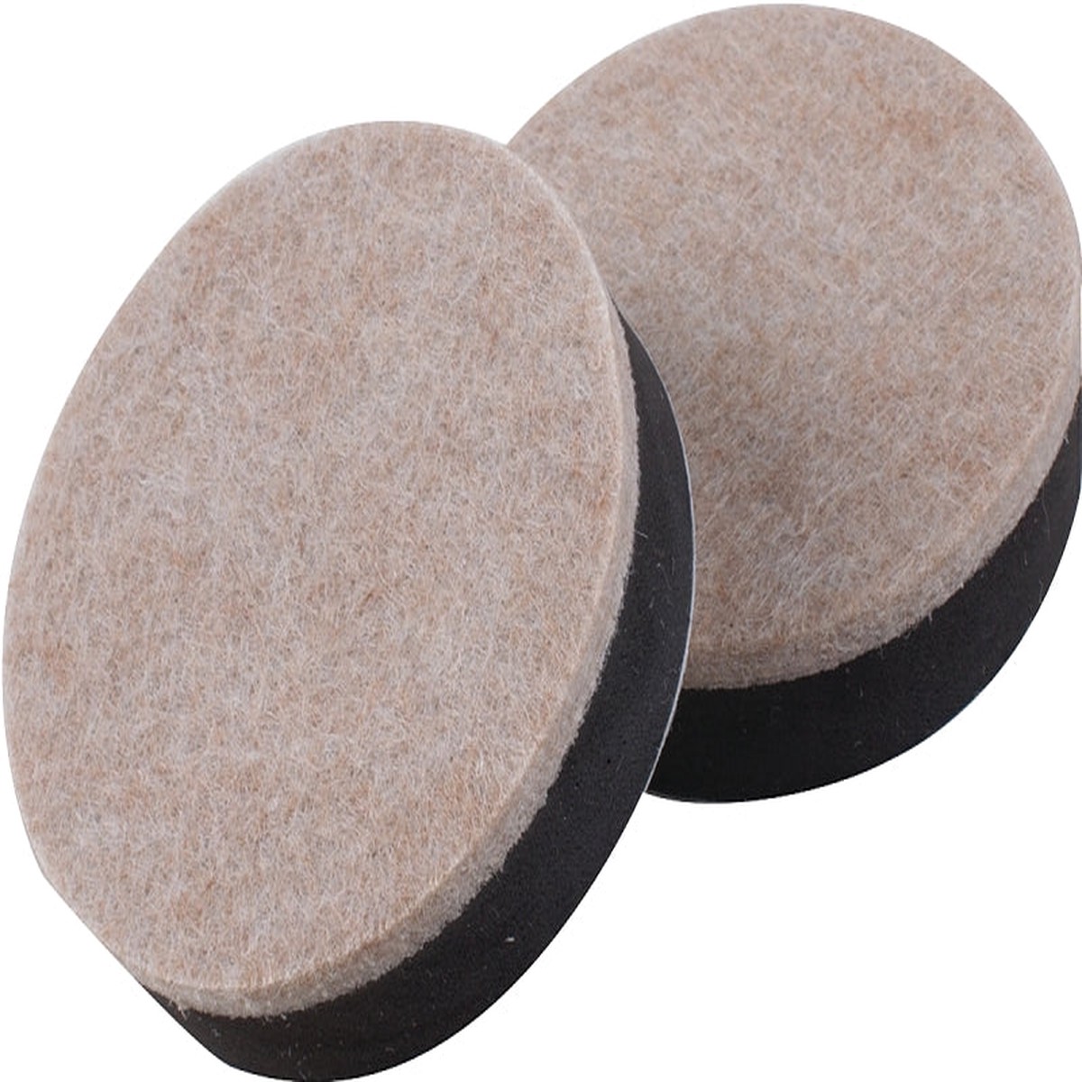 Shepherd Hardware 9407 Slider Pad Felt Cloth Beige 3-12 in Dia 12 in Thick Round