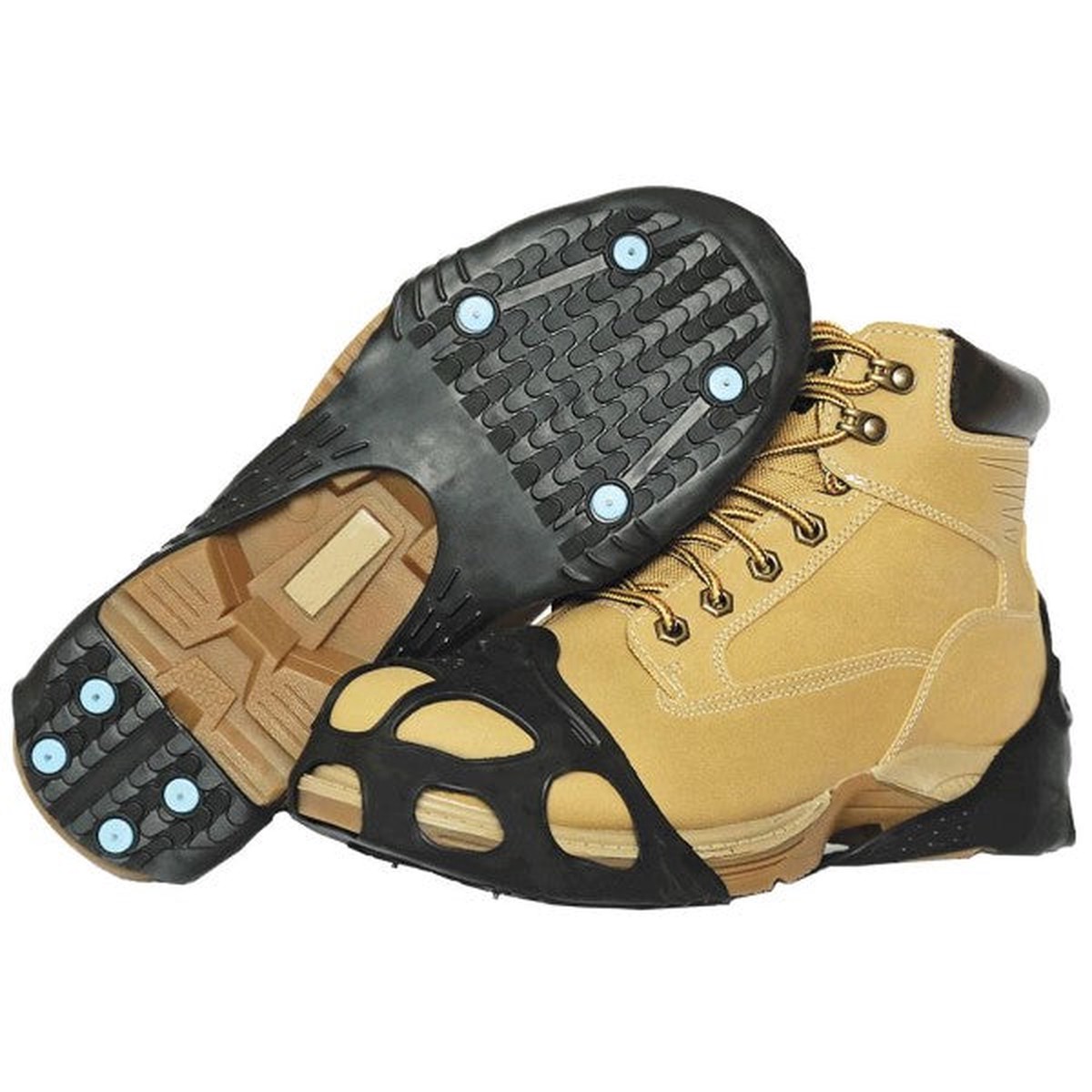 SureWerx Due North All-Purpose Industrial Traction Aids, Small (Men's 37, Women's 59), Black, 1/Pair