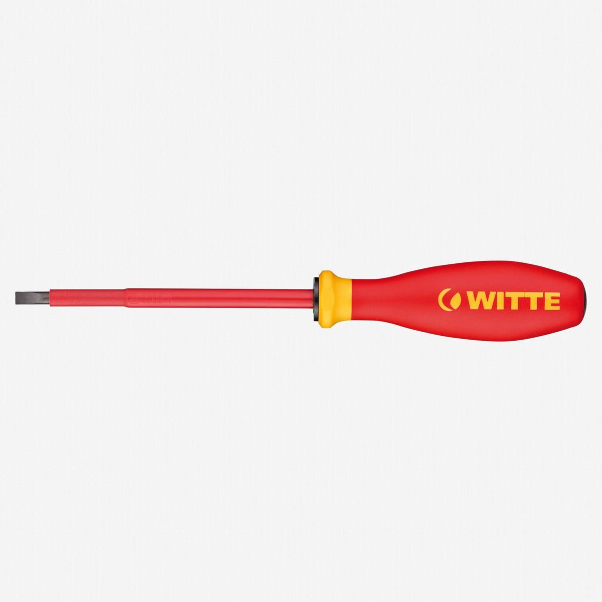 Witte Pro VDE Slotted Screwdriver, 3.0 x 100mm