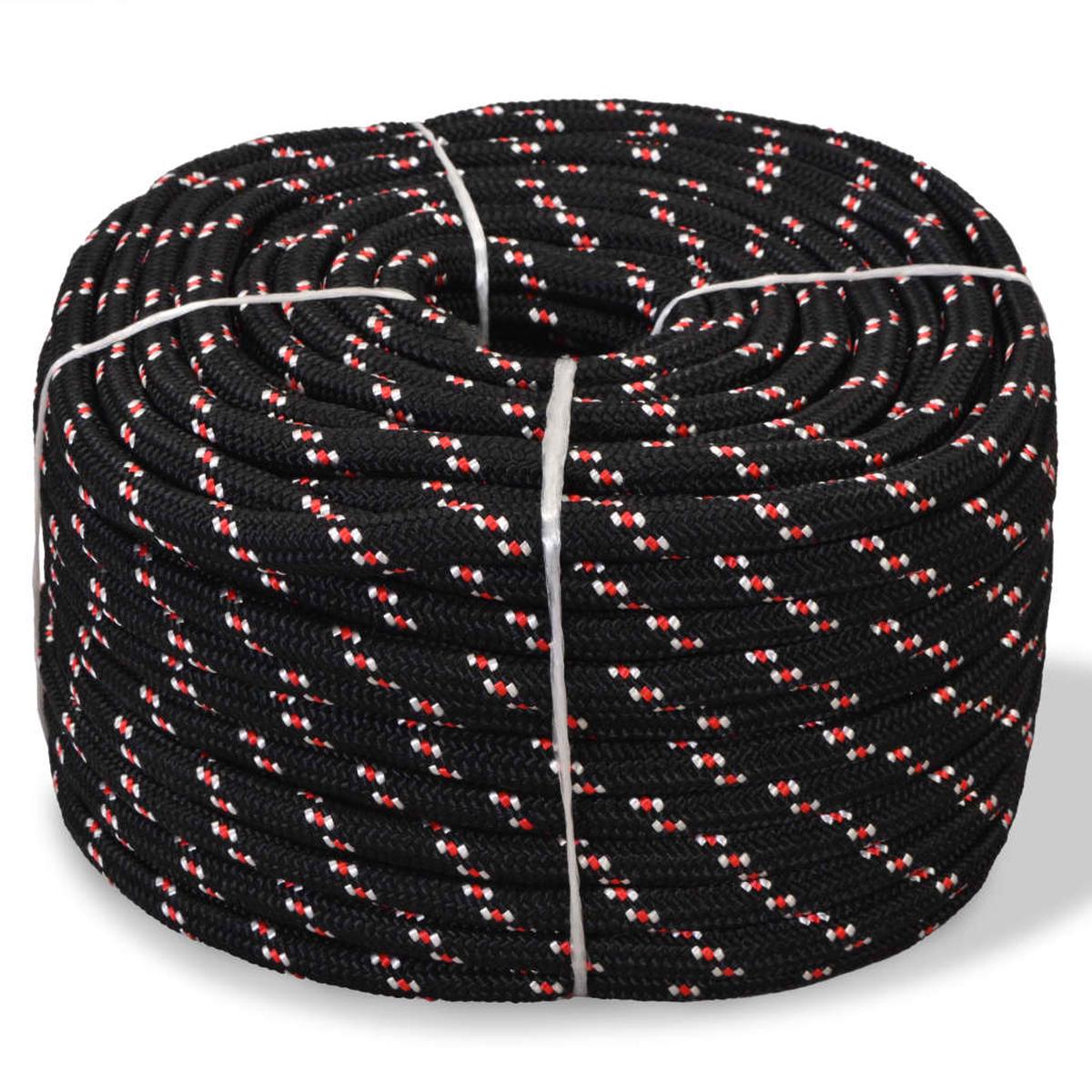 Berkfield Marine Rope Polypropylene 16 mm 50 m Black