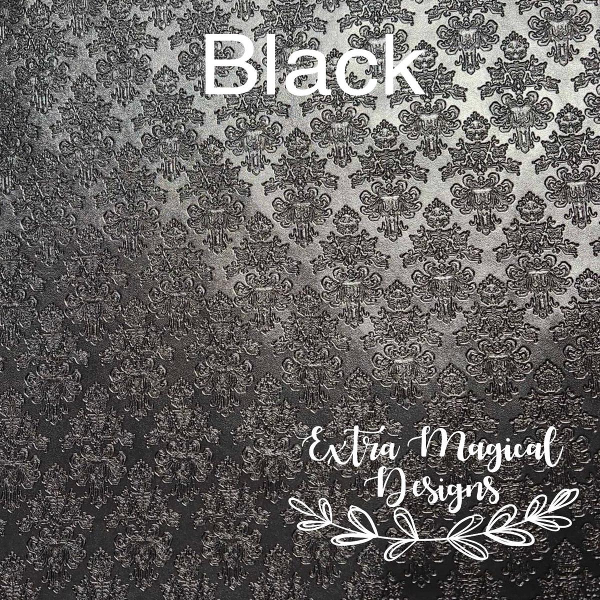 Haunted Embossed Vinyl 18 inch rolls A - Matte Black