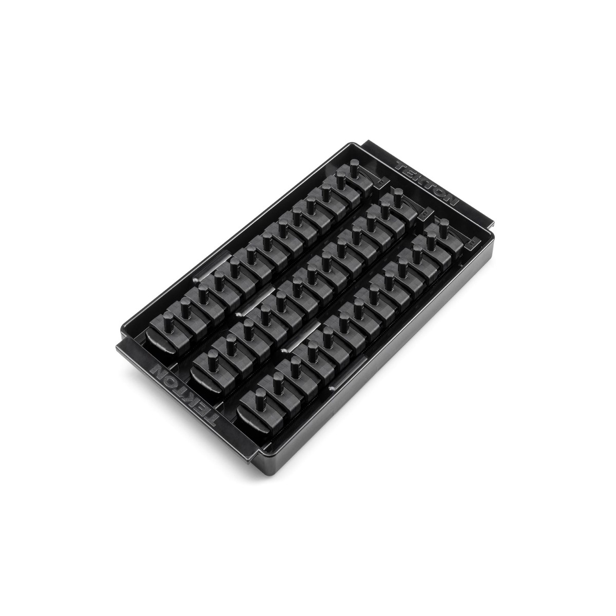 1/4 Inch Drive 3-Rail Socket Organizer Set, Black (39-Tool)