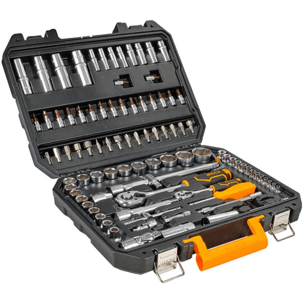 Ingco HKTS42941 94pcs Socket Wrench Set 1/4" + 1/2" Drive