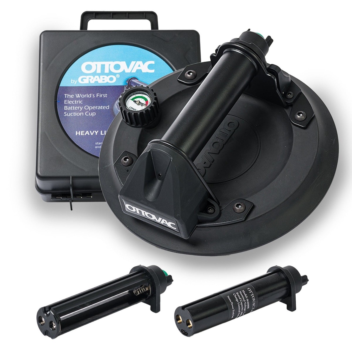 Grabo Electric Vacuum Suction Cup With Pressure Gauge & Li-ion Battery - Ottovac