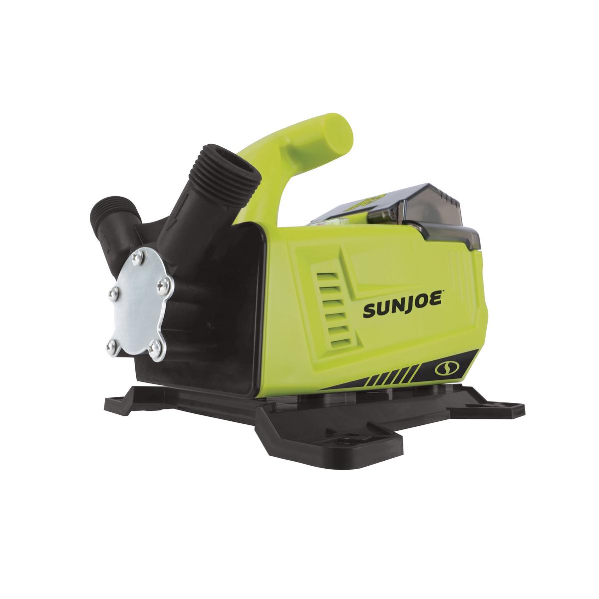 Sun Joe 24V-XFP5-LTE 24-Volt iON+ Cordless 5.0-GPM Transfer Pump Kit | 14-Ft Suction Lift | 50-Ft Head Height | W/ 2.0-Ah Battery and Charger