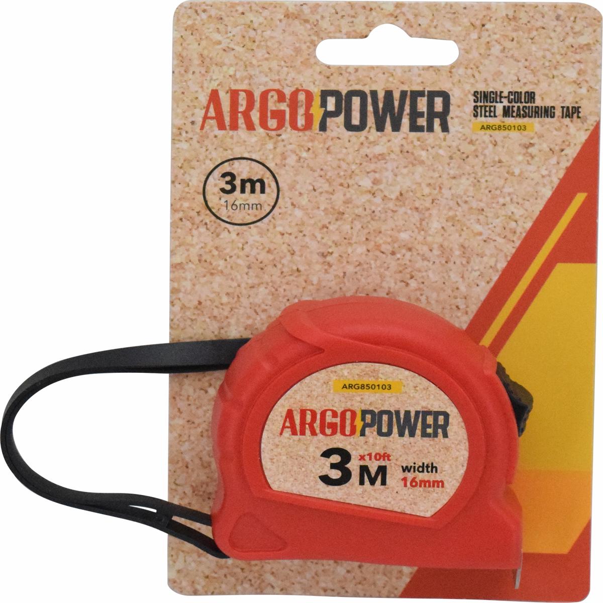 Argo Tape Measure 3M/10Ft Heavy-Duty Measuring Tool ARG850103