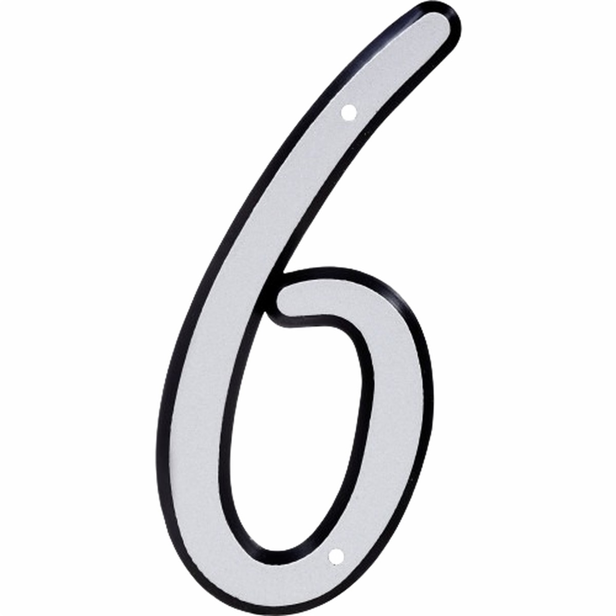 Hillman 4-In Nail On Reflective House Number 6