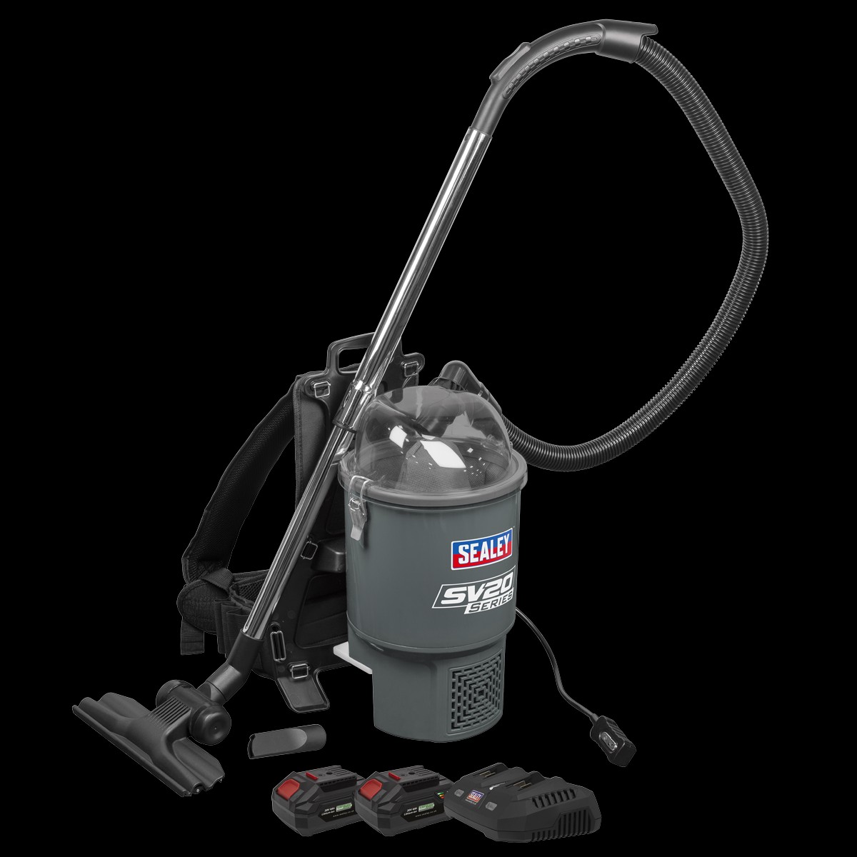 Sealey CP40VBVKIT Cordless Backpack Vacuum Kit SV20 Series 40V