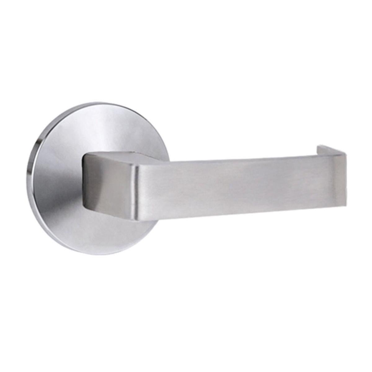 Lockwood 1360 Series 90 Lever on Round Rose Full Set Satin Chrome 1360/1361/90SC