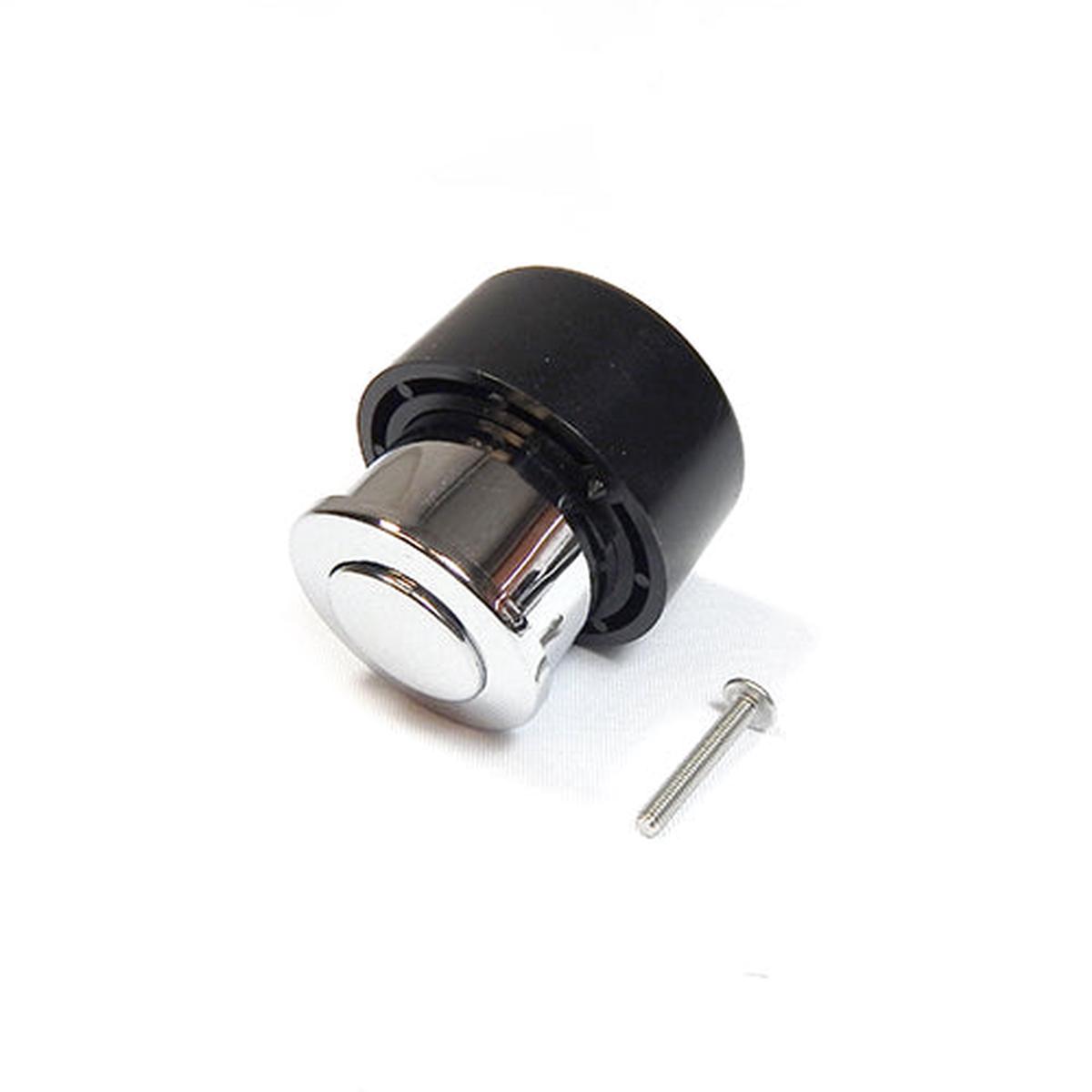 Airstream Push Pull Knob for Roof Lockers and Dinette Seat Drawers, Chrome - 382059-01