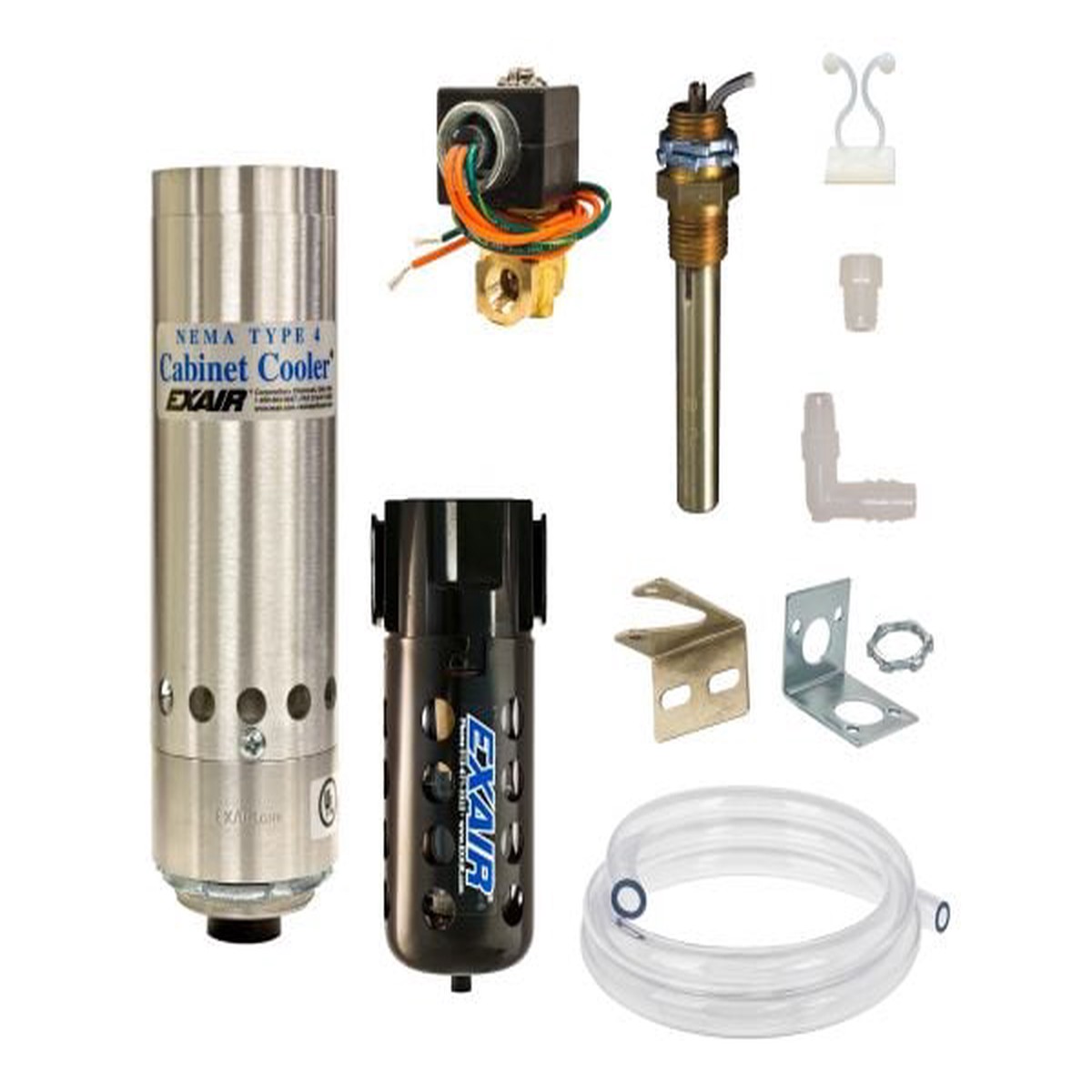 Exair 4830 NEMA 4 Cabinet Cooler System, Thermostat Control, 2000 Btu/hr