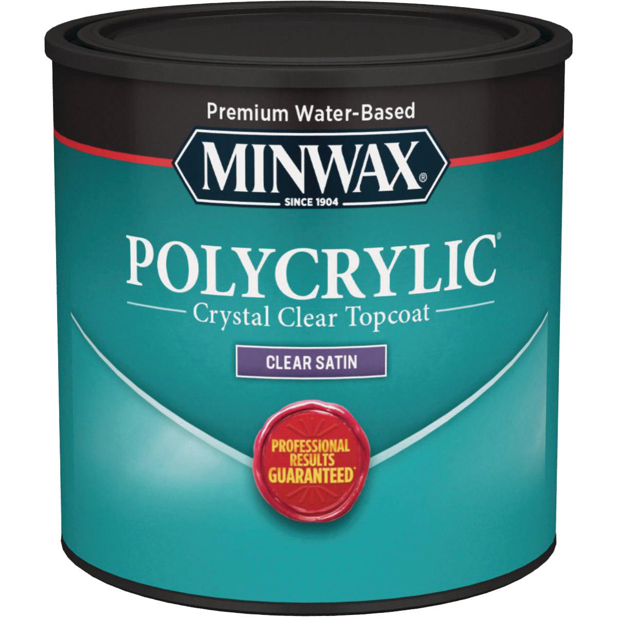 Minwax Polycrylic 12 Pt Satin Water Based Protective Finish