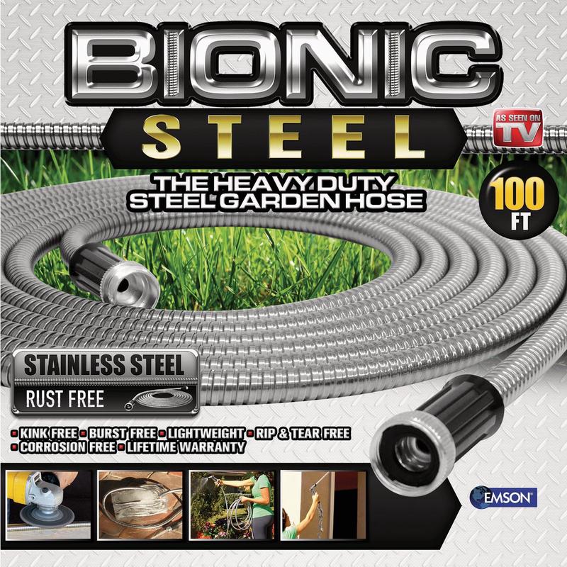 Bionic Steel 5/8 In. x 100 Ft. Stainless Steel Garden Hose