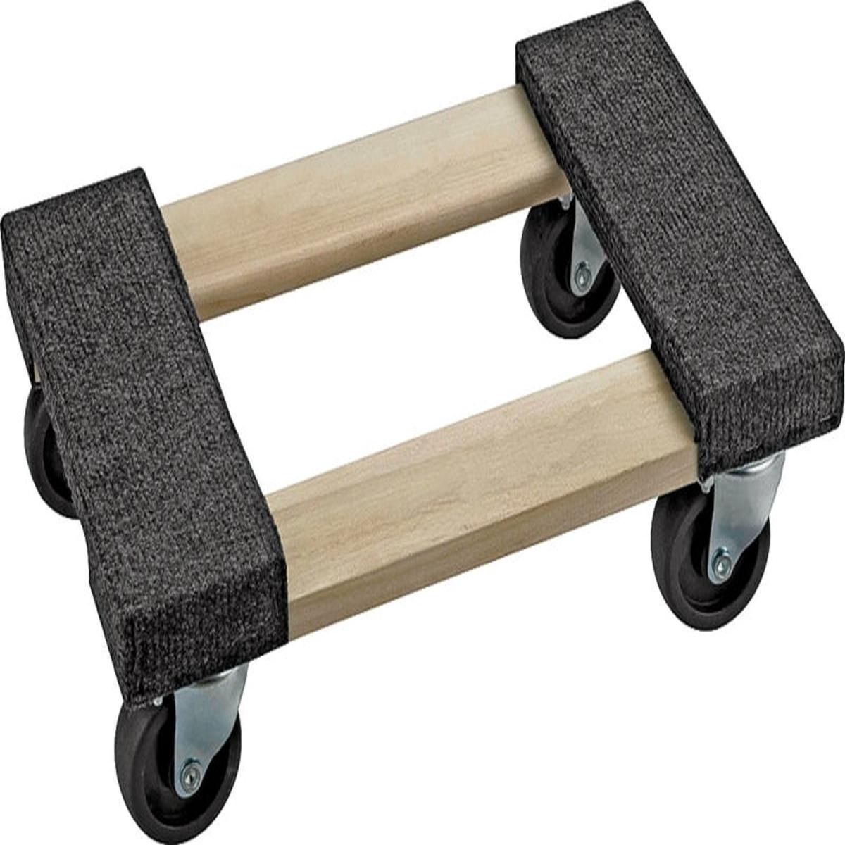 ProSource FD-1812 Furniture Dolly 800 lbs 18 in W Platform 12 in D Platform Hardwood Platform