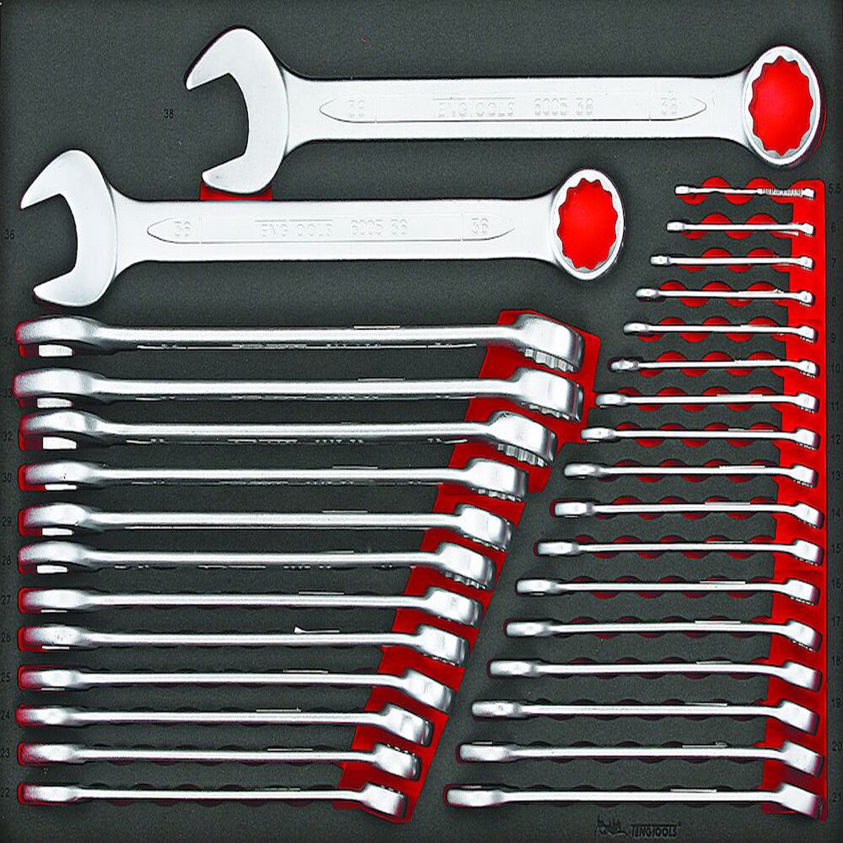 Teng Tools TTESP31 Metric Combination 31 Piece Spanner Set EVA Tray