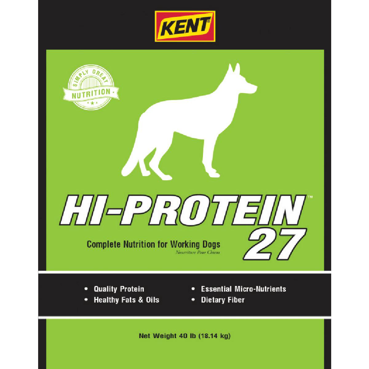 Kent Hi-Protein 27 40 Lb Adult Dry Dog Food