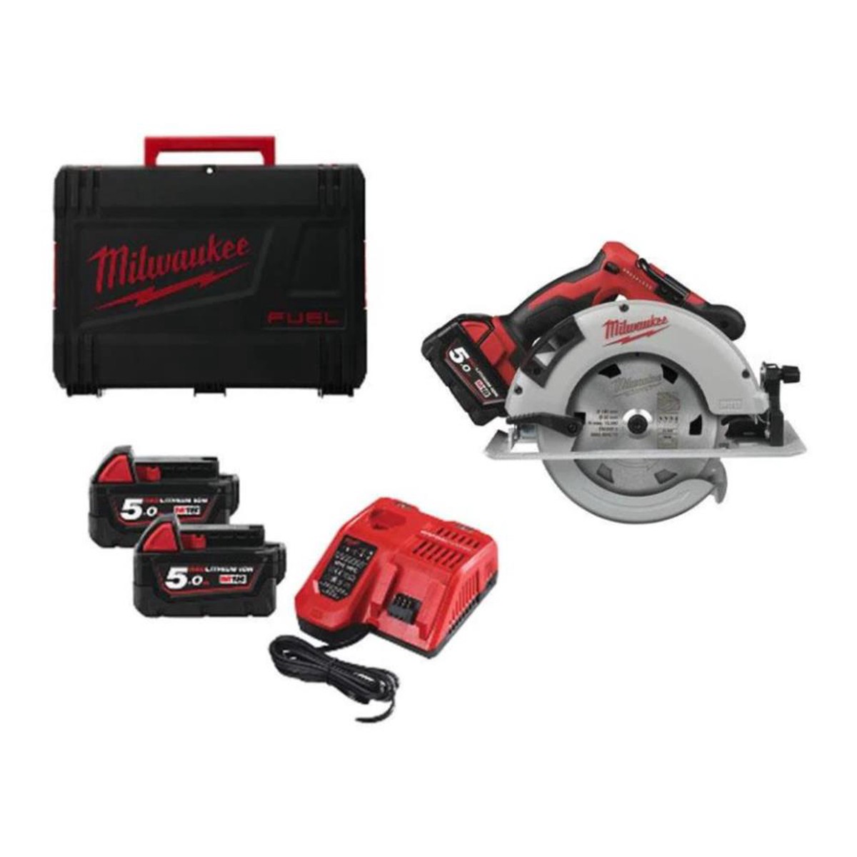 Milwaukee M18BLCS66-502X 18 190mm Circular Saw Kit (2x 5Ah)
