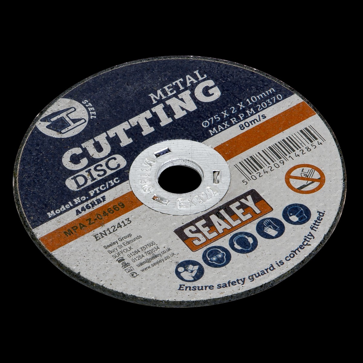 Sealey PTC/3C 75 x 2mm Cutting Disc 10mm Bore
