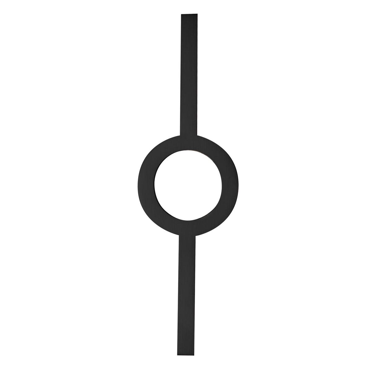 Long Circle Handle Black