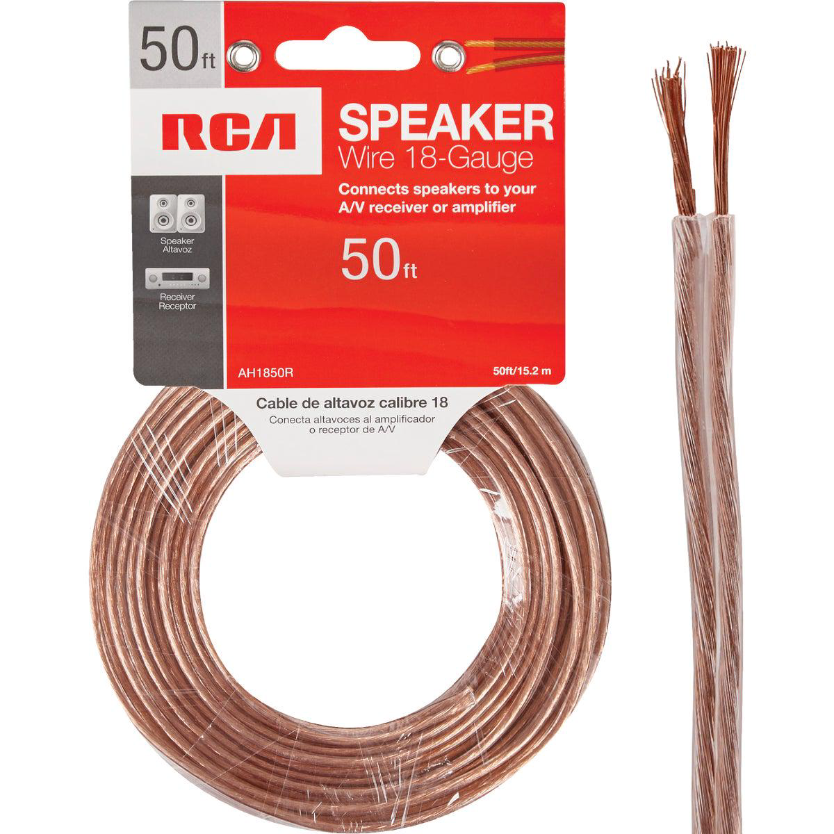RCA 50 Ft 18-2 Stranded Speaker Wire