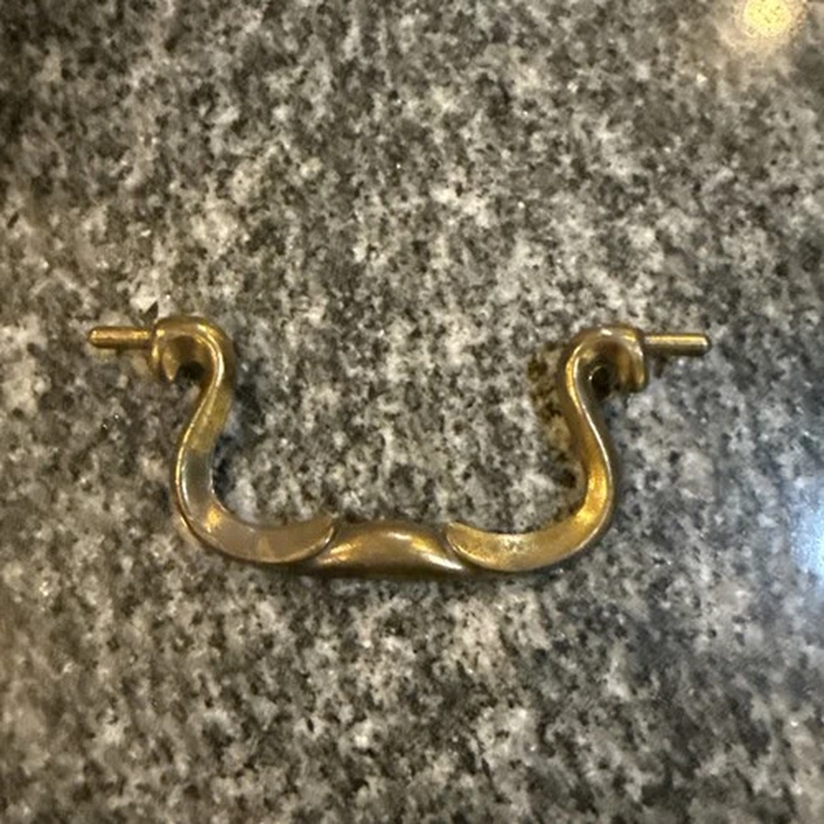 Bail Handle CB-1844 For Drop Pull Repair Dark Aged Brass 3-7/8" Length Vintage 1
