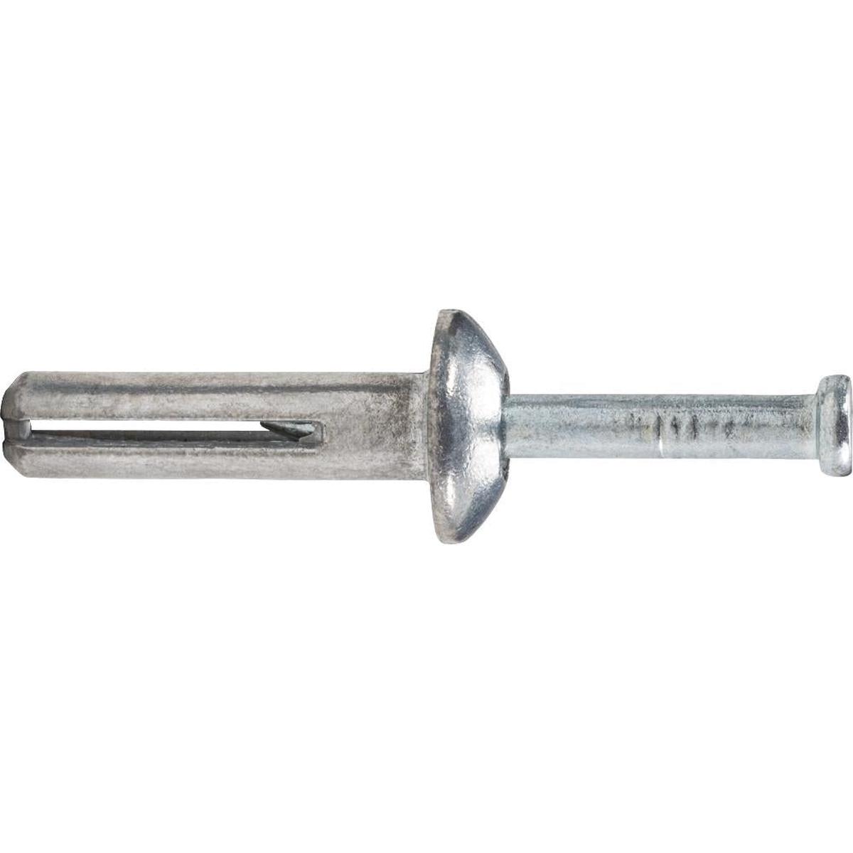 POWERS 02826 - MUSHROOM HEAD ZAMAC NAILIN- CARBON STEEL NAIL; 1/4 x 2" - 100pcs