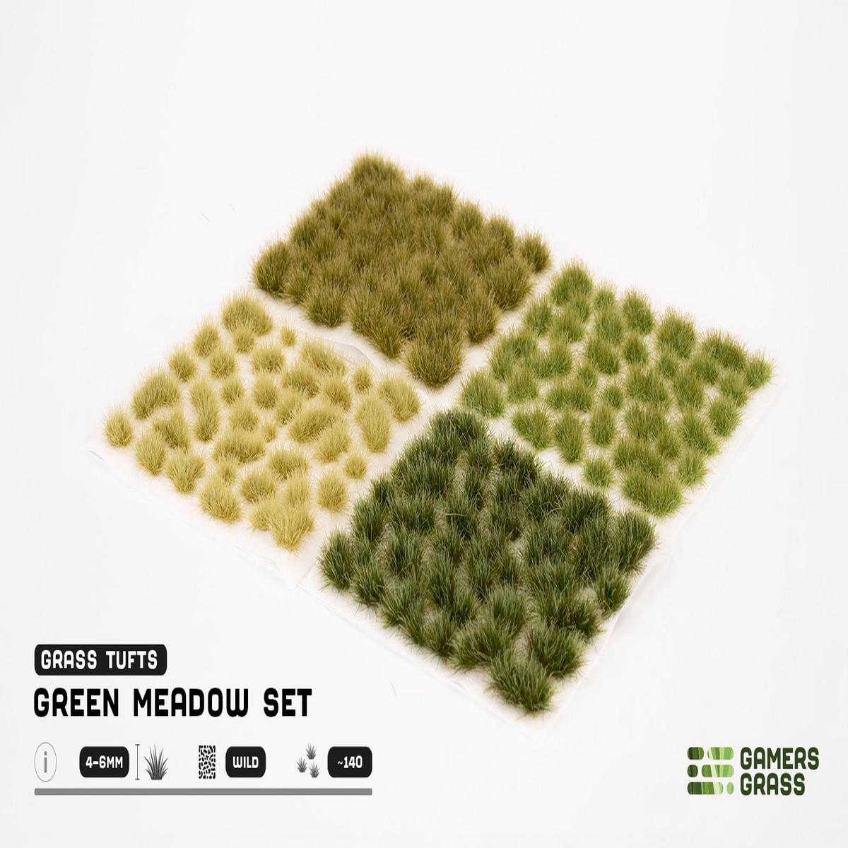 4-6mm Green Meadow Tuft Set at