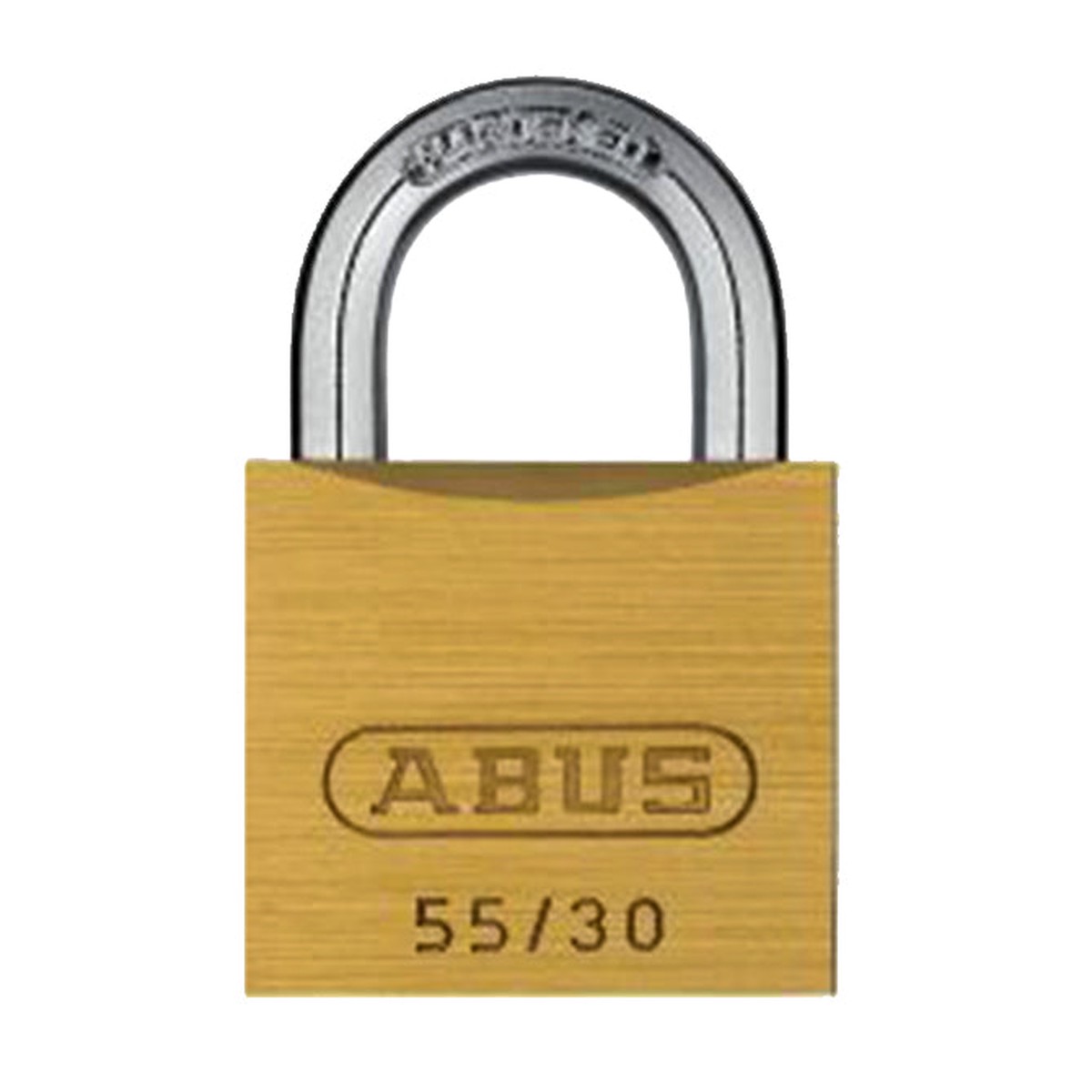 Abus Brass Body Padlock 55/30, Keyed Alike 1-1/4"