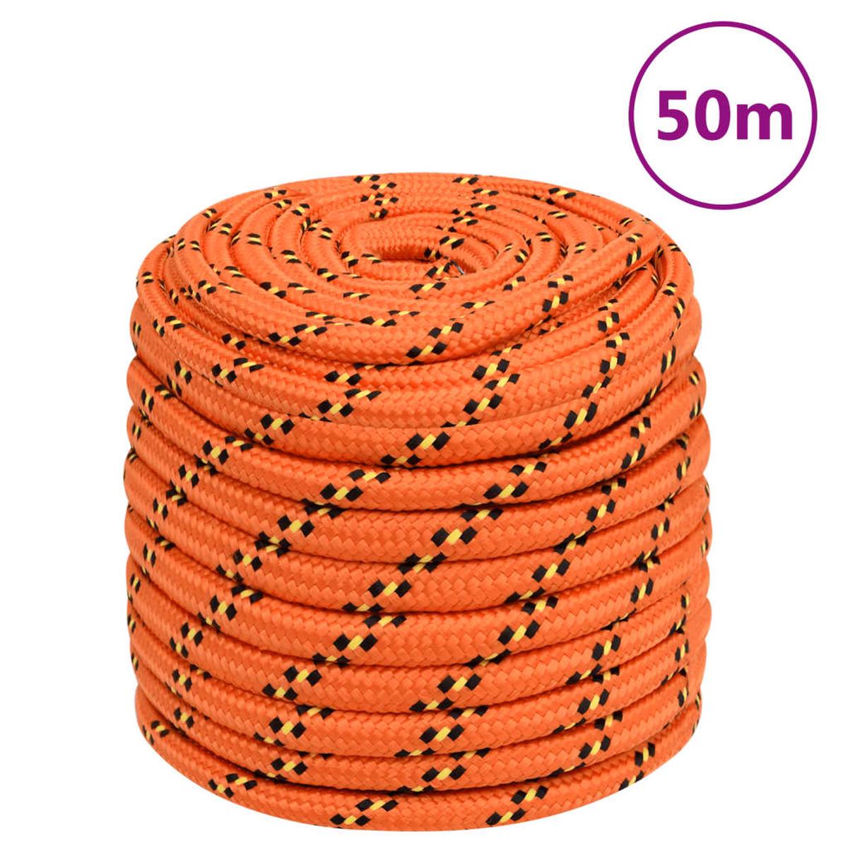 Berkfield Boat Rope Orange 18 mm 50 m Polypropylene