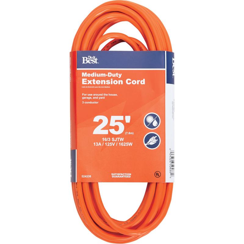 Do it Best 25 Ft. 16/3 Outdoor Extension Cord
