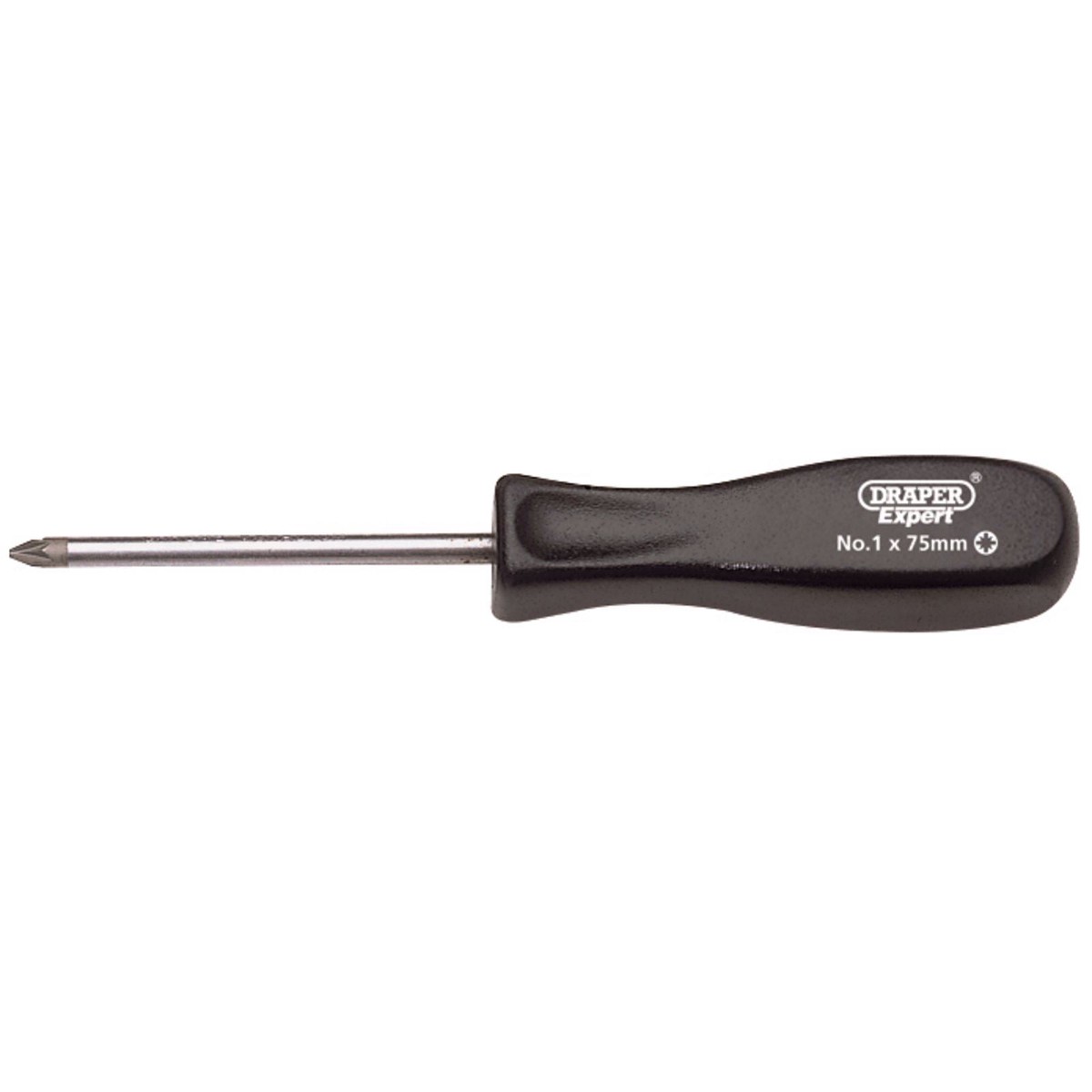 Draper Expert Quality No 1 x 75mm PZ Type Mechanics Screwdriver 939PZ 19535