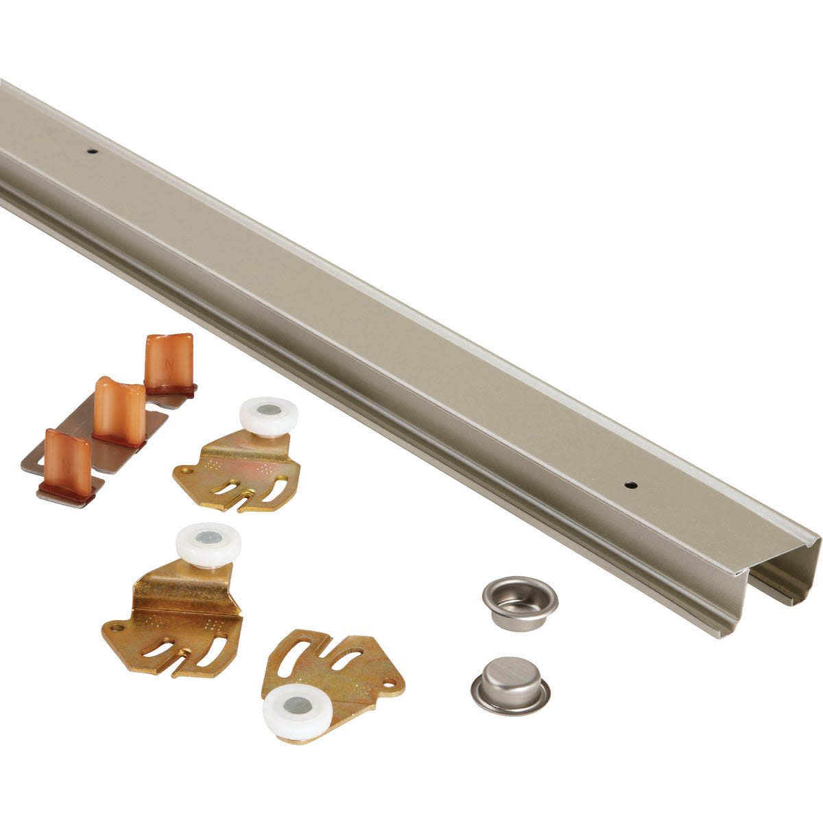 Johnson Hardware Steel 48 In Bypass Door Hardware Set