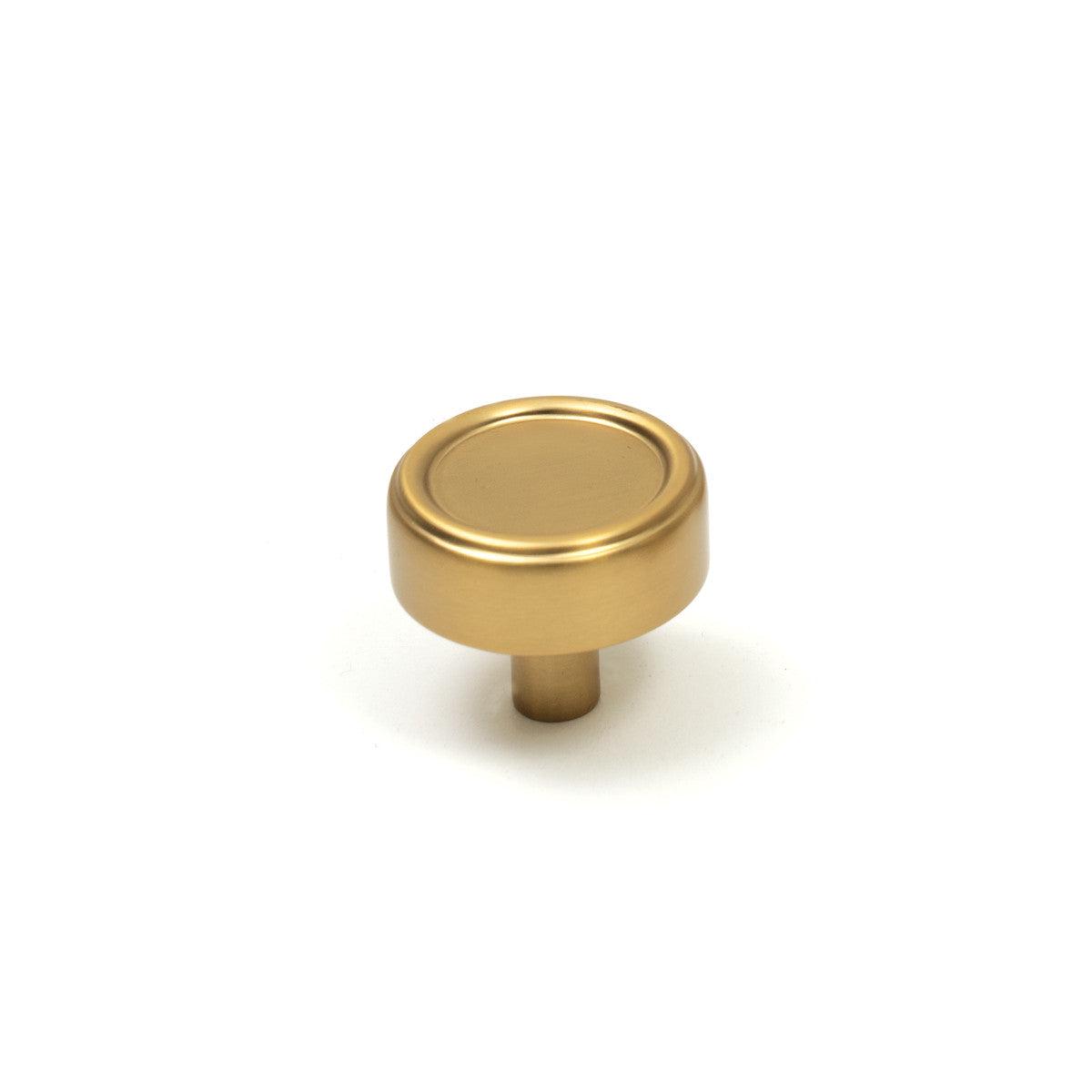 Momo Monaco 36mm Round Knob - 36mm | Brushed Satin Brass