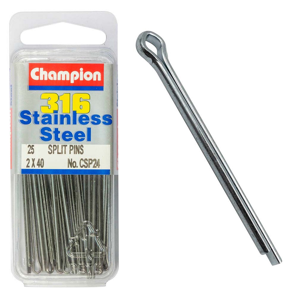 Champion 316/A4 Split Pin 2 x 40mm (B)
