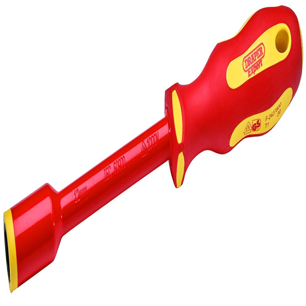 Draper 99491 Ergo Plus VDE Fully Insulated Nut Driver, 12mm
